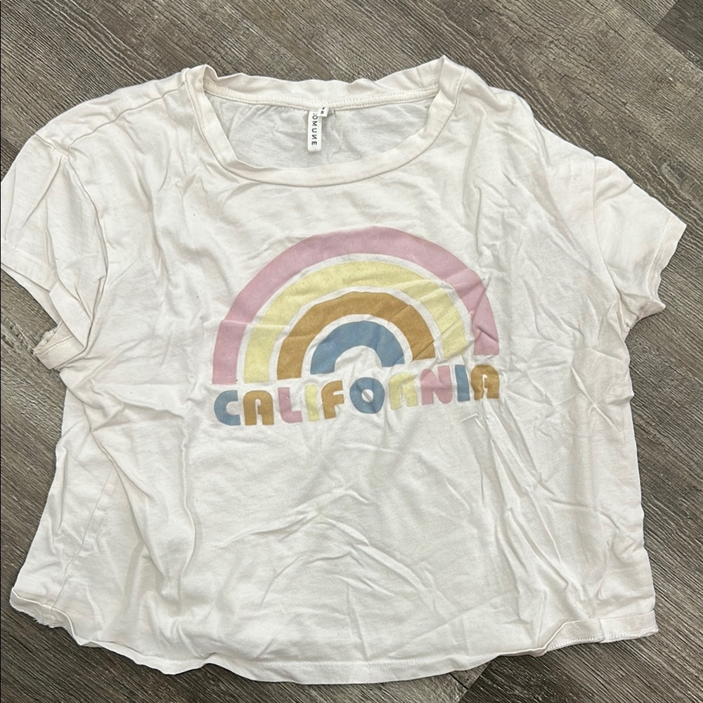 California Rainbow Graphic T-Shirt